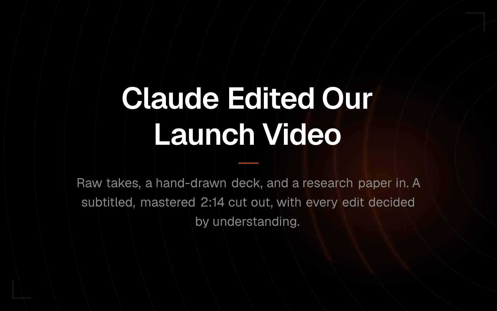 Claude + VideoDB skills edited our launch video