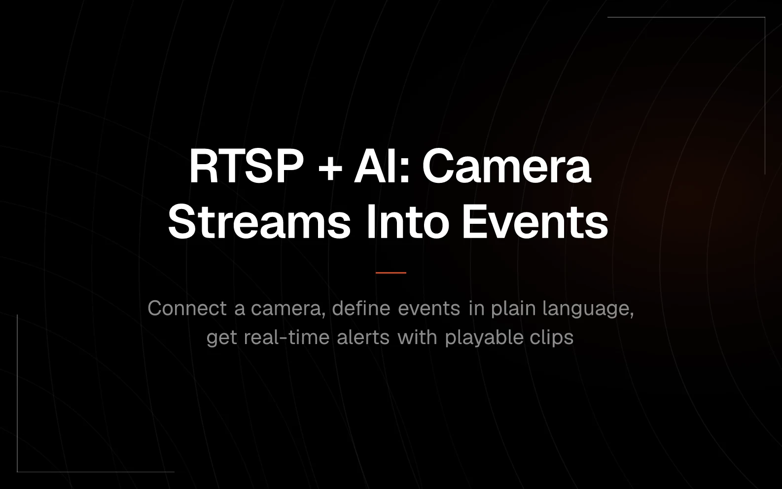 RTSP + AI camera stream analysis