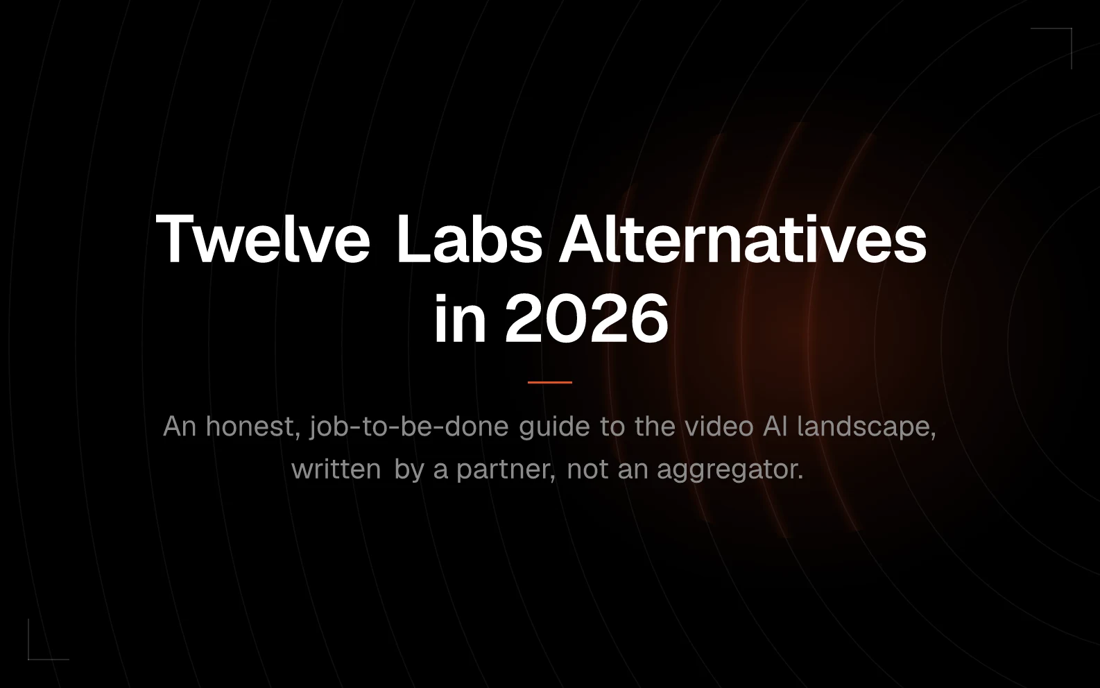 Twelve Labs Alternatives 2026