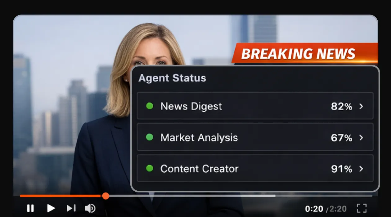 A research agent's video brief assembled from sources crawled across the web.