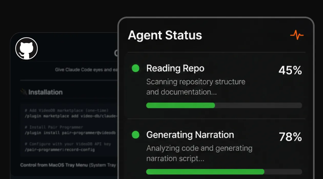 The Try-my-repo agent cloning a repo, running its tests, and narrating a demo video.